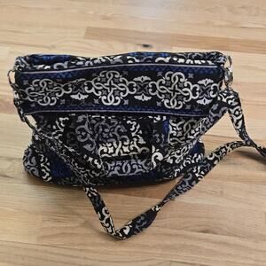 Vera Bradley convertible tote bag in the retired Canterbury Cobalt pattern